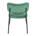 Lot de 2 fauteuils d'appoint en velours - Fauteuil rembourré moderne du milieu du siècle