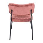 Lot de 2 fauteuils d'appoint en velours - Fauteuil rembourré moderne du milieu du siècle