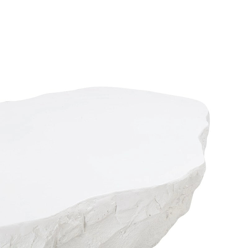 Table basse d'intérieur/extérieur en béton - Table d'appoint de style industriel moderne