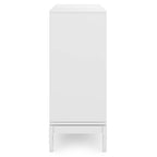 Armoire de rangement mid-century moderne en bois massif de 48 pouces avec tiroirs