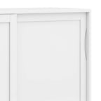 Armoire de rangement mid-century moderne en bois massif de 48 pouces avec tiroirs