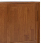 Armoire de rangement mid-century moderne en bois massif de 48 pouces avec tiroirs