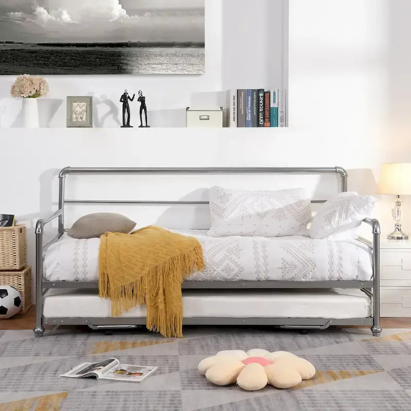 Lit de repos simple avec lit gigogne ajustable