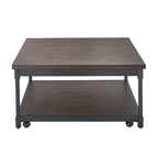 Table Basse Carrée Relevable - Rangement Dissimulé, Salon Moderne
