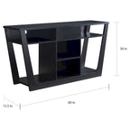 Meuble TV moderne de 152 cm avec 6 étagères et 1 tiroir – Silhouette audacieuse