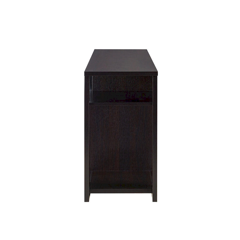 Meuble TV moderne de 152 cm avec 6 étagères et 1 tiroir – Silhouette audacieuse