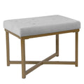 Pouffe Capitouné en Velours - Repose-pieds Doux et Siège d'Appoint pour le Salon