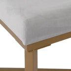 Pouffe Capitouné en Velours - Repose-pieds Doux et Siège d'Appoint pour le Salon