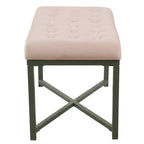 Pouffe Capitouné en Velours - Repose-pieds Doux et Siège d'Appoint pour le Salon