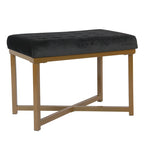 Pouffe Capitouné en Velours - Repose-pieds Doux et Siège d'Appoint pour le Salon