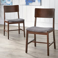 Lot de 2 chaises de salle à manger en bois massif - Chaises de cuisine de style classique