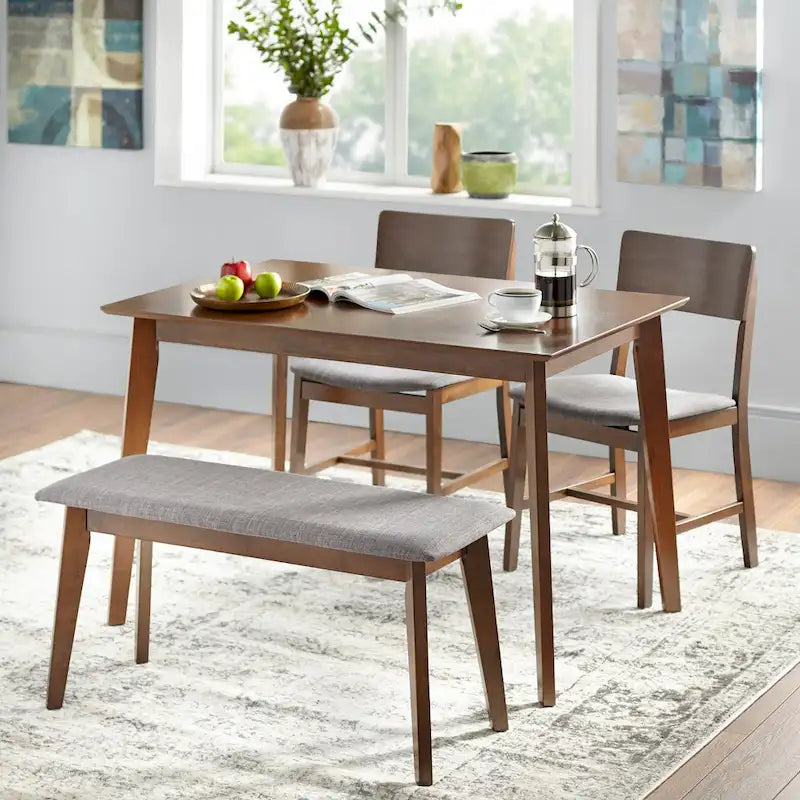 Lot de 2 chaises de salle à manger en bois massif - Chaises de cuisine de style classique