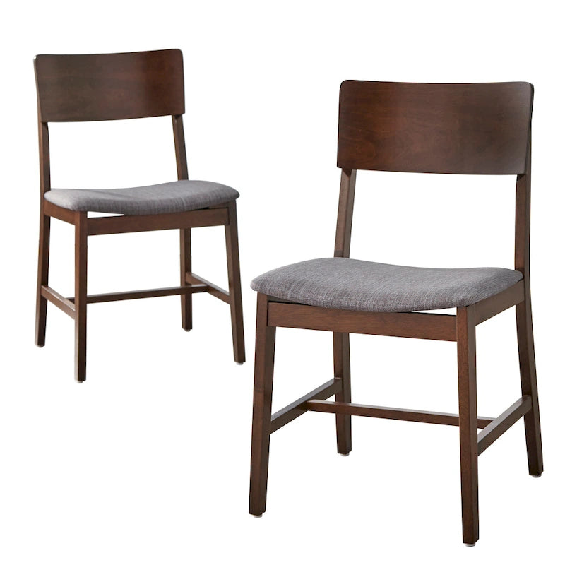 Lot de 2 chaises de salle à manger en bois massif - Chaises de cuisine de style classique