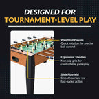 Table de baby-foot de 54 po avec finition en cerisier clair - Table de salle de jeux