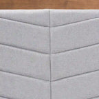 Tête de lit en bois contemporaine moderne gris clair - Accent de chambre minimaliste