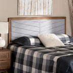 Tête de lit en bois contemporaine moderne gris clair - Accent de chambre minimaliste