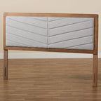 Tête de lit en bois contemporaine moderne gris clair - Accent de chambre minimaliste