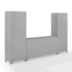 Ensemble buffet et garde-manger 3 pièces - Armoire de rangement de style ferme pour cuisine