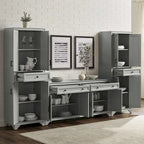 Ensemble buffet et garde-manger 3 pièces - Armoire de rangement de style ferme pour cuisine