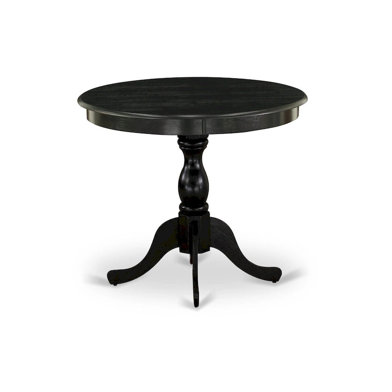 Table de salle à manger ronde avec pied central - Conception compacte pour petits espaces