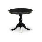 Table de salle à manger ronde avec pied central - Conception compacte pour petits espaces