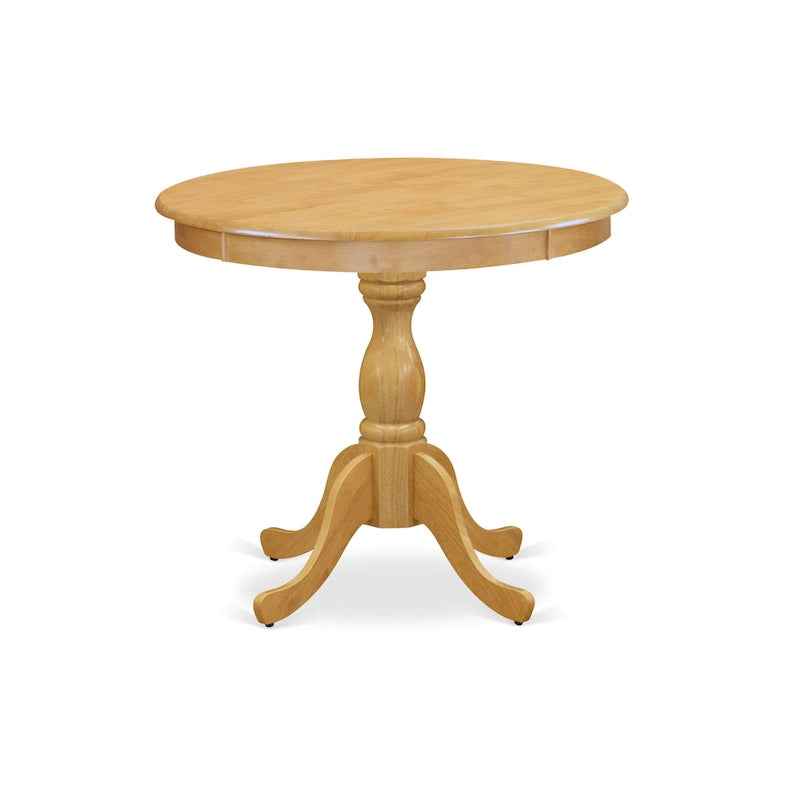 Table de salle à manger ronde avec pied central - Conception compacte pour petits espaces