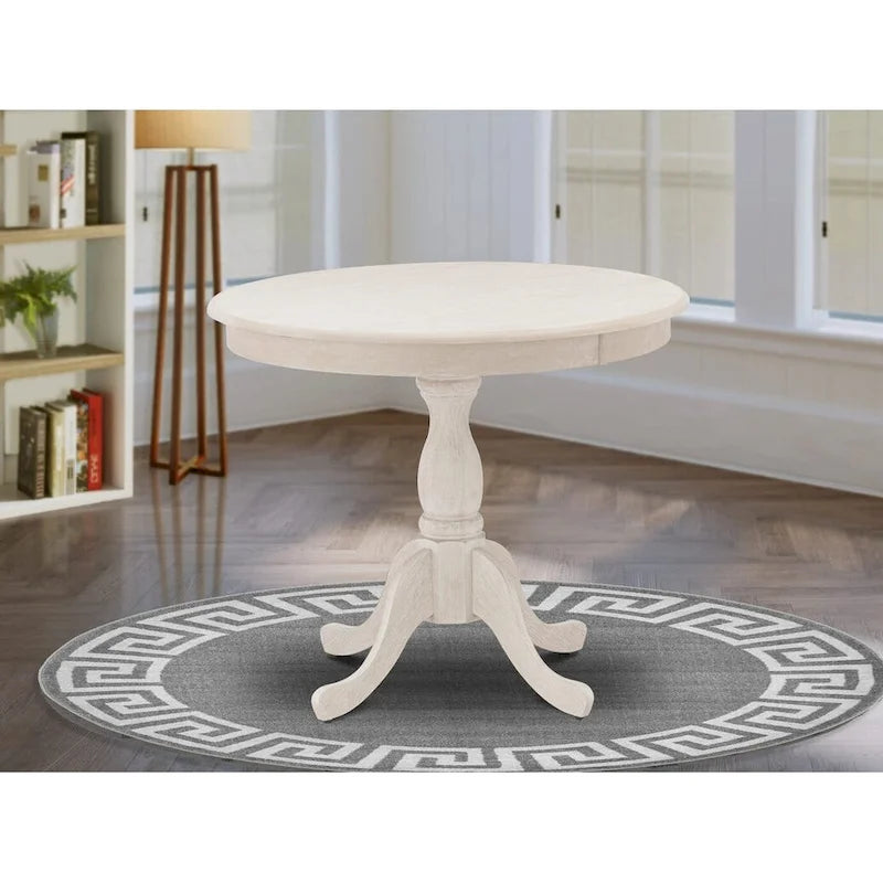 Table de salle à manger ronde avec pied central - Conception compacte pour petits espaces