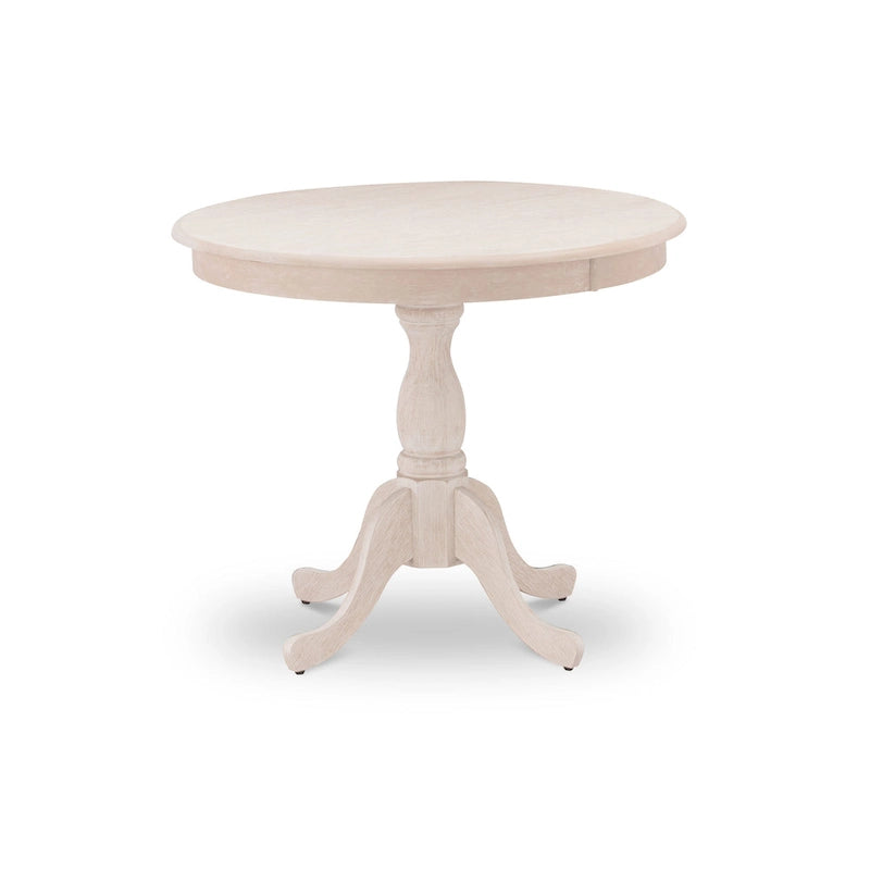 Table de salle à manger ronde avec pied central - Conception compacte pour petits espaces