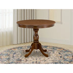 Table de salle à manger ronde avec pied central - Conception compacte pour petits espaces