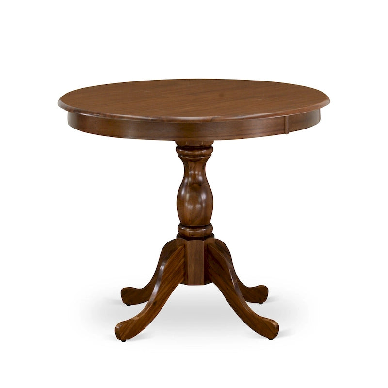 Table de salle à manger ronde avec pied central - Conception compacte pour petits espaces