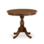Table de salle à manger ronde avec pied central - Conception compacte pour petits espaces