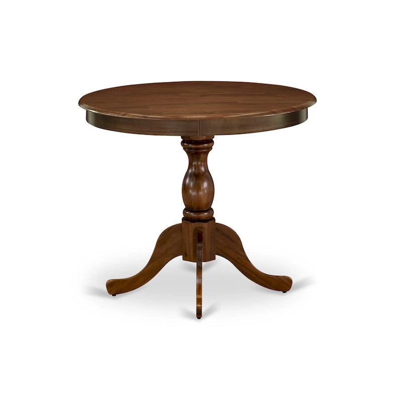 Table de salle à manger ronde avec pied central - Conception compacte pour petits espaces