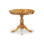 Table de salle à manger ronde avec pied central - Conception compacte pour petits espaces