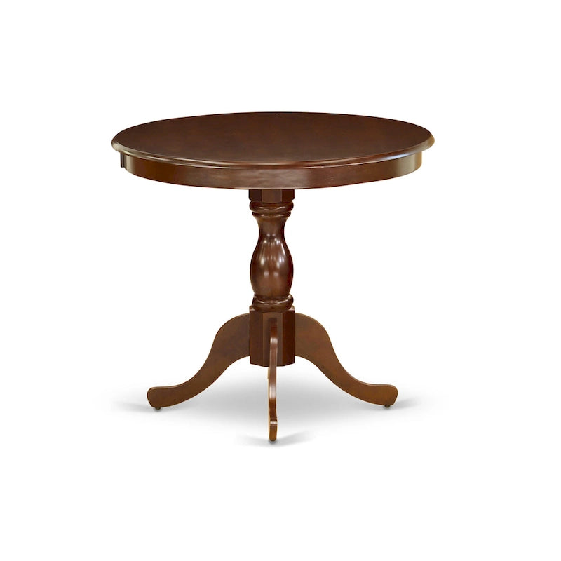 Table de salle à manger ronde avec pied central - Conception compacte pour petits espaces