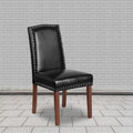 Chaise Parsons avec Clous Décoratifs Argentés (Lot de 2)