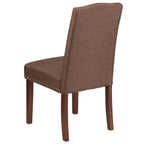 Chaise Parsons avec Clous Décoratifs Argentés (Lot de 2)