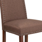Chaise Parsons avec Clous Décoratifs Argentés (Lot de 2)