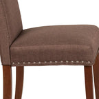 Chaise Parsons avec Clous Décoratifs Argentés (Lot de 2)