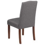 Chaise Parsons avec Clous Décoratifs Argentés (Lot de 2)