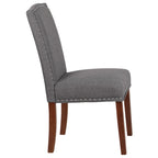 Chaise Parsons avec Clous Décoratifs Argentés (Lot de 2)