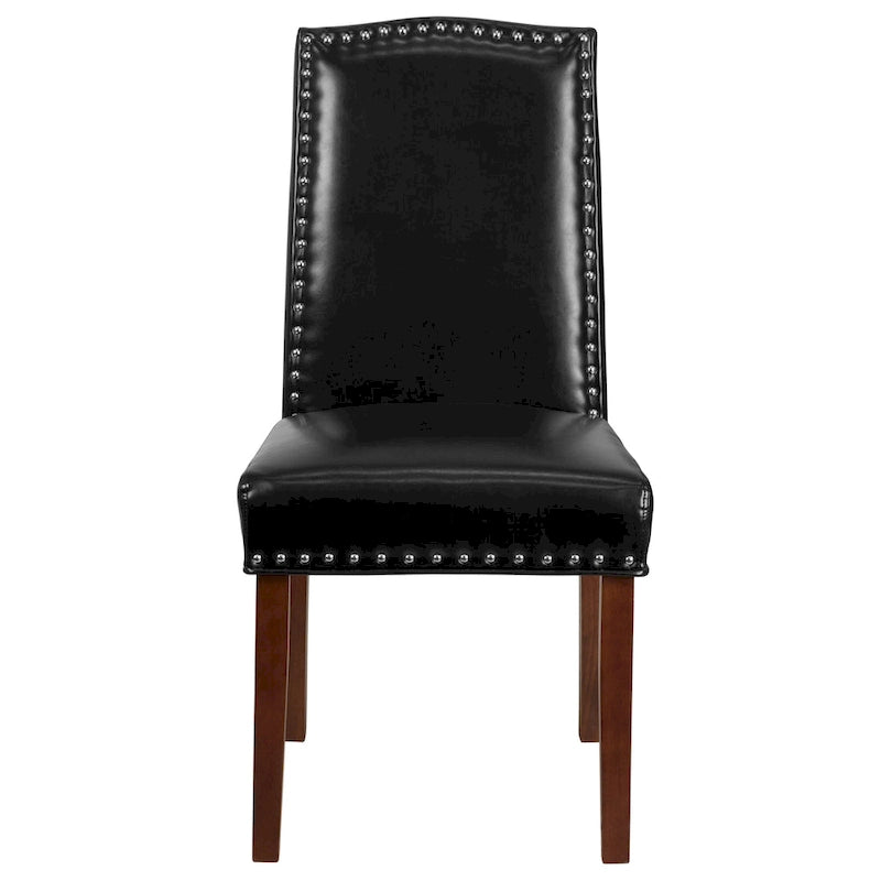 Chaise Parsons avec Clous Décoratifs Argentés (Lot de 2)