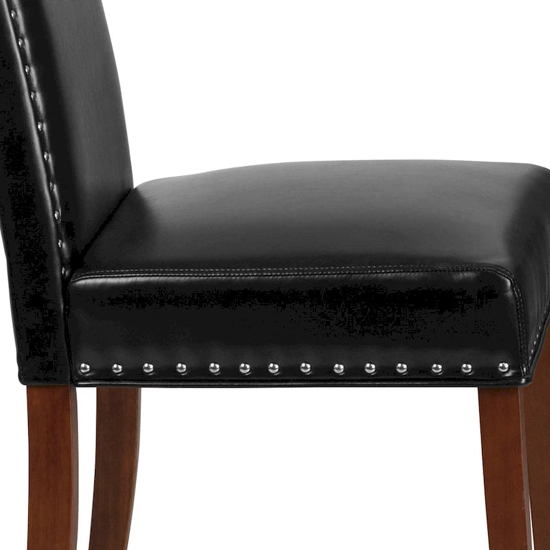 Chaise Parsons avec Clous Décoratifs Argentés (Lot de 2)
