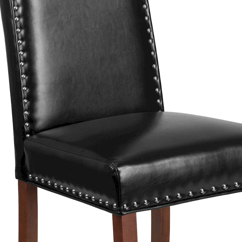 Chaise Parsons avec Clous Décoratifs Argentés (Lot de 2)