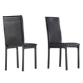 Ensemble de salle à manger 5 pièces en métal avec plateau imitation marbre et chaises rembourrées