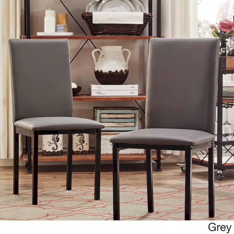 Ensemble de salle à manger 5 pièces en métal avec plateau imitation marbre et chaises rembourrées