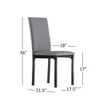 Ensemble de salle à manger 5 pièces en métal avec plateau imitation marbre et chaises rembourrées