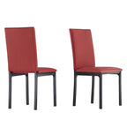 Ensemble de salle à manger 5 pièces en métal avec plateau imitation marbre et chaises rembourrées