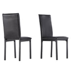 Ensemble de salle à manger 5 pièces en métal avec plateau imitation marbre et chaises rembourrées
