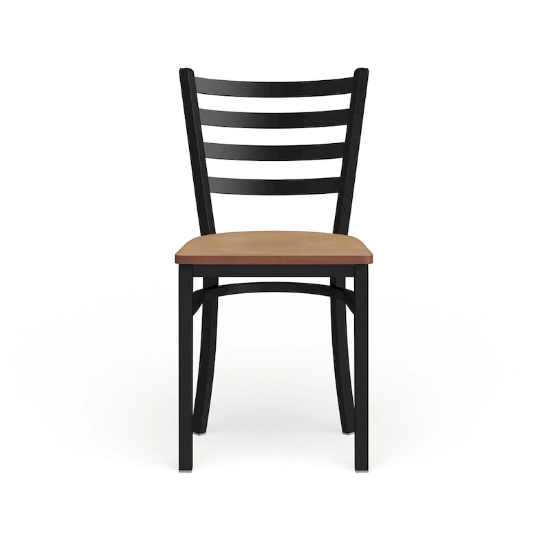 Chaise de restaurant en métal à dossier échelle - 16,5L x 17P x 32,25H - 16,5L x 17P x 32,25H