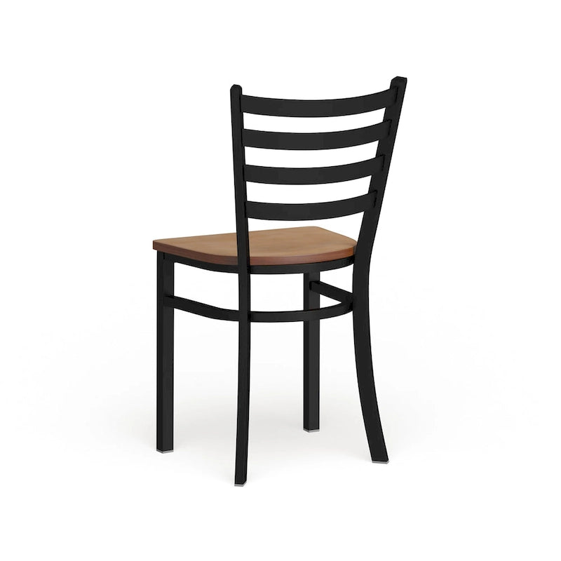 Chaise de restaurant en métal à dossier échelle - 16,5L x 17P x 32,25H - 16,5L x 17P x 32,25H